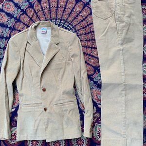 Adorable vintage junior wranglers size 11 blazer and courderoy pants set
